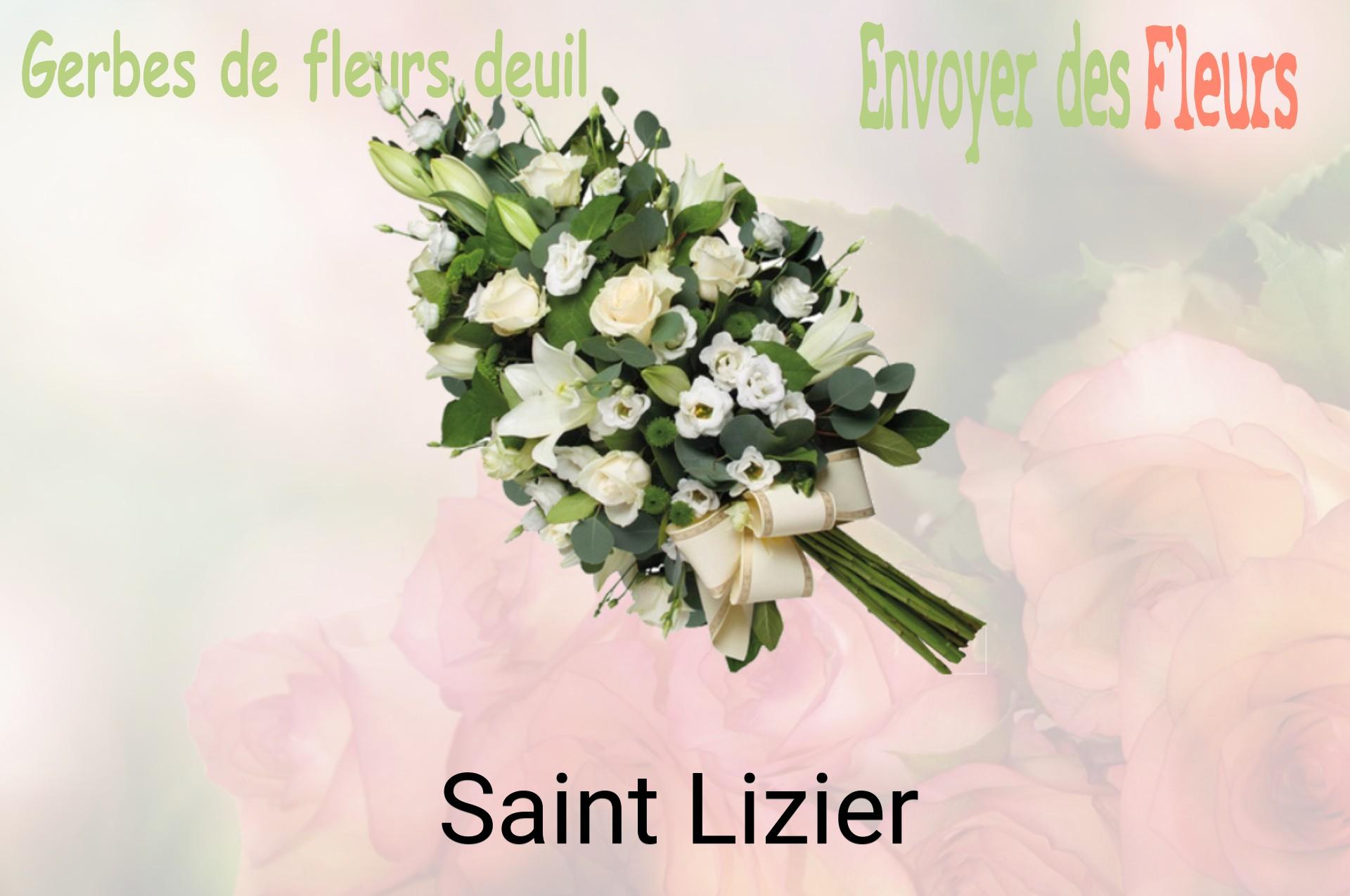 Gerbe de fleurs de deuil livrée à Saint-Lizier